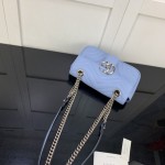 Gucci GG Marmont matelasse mini bag Blue