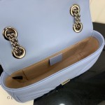 Gucci GG Marmont matelasse mini bag Blue