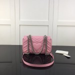 Gucci GG Marmont matelasse mini bag Pink