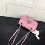 Gucci GG Marmont matelasse mini bag Pink