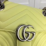 Gucci GG Marmont matelasse mini bag Yellow