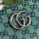 Gucci GG Marmont Multicolour small shoulder bag green 447632