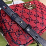 Gucci GG Marmont Multicolour small shoulder bag red 447632