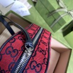 Gucci GG Marmont Multicolour small shoulder bag red 447632