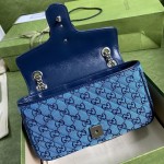 Gucci GG Marmont Multicolour small shoulder bag blue