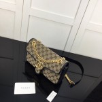 Gucci GG Marmont small shoulder canvas bag black