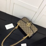 Gucci GG Marmont small shoulder canvas bag black