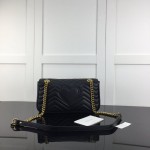 Gucci GG Marmont small matelassé shoulder bag Black