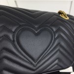 Gucci GG Marmont small matelassé shoulder bag Black