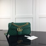 Gucci GG Marmont small matelassé shoulder bag Green