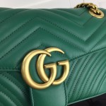 Gucci GG Marmont small matelassé shoulder bag Green