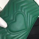 Gucci GG Marmont small matelassé shoulder bag Green