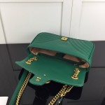 Gucci GG Marmont small matelassé shoulder bag Green