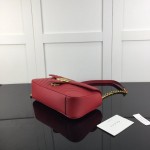 Gucci GG Marmont small matelassé shoulder bag Red