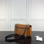 Gucci GG Marmont small matelassé shoulder bag Tan