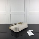 Gucci GG Marmont small matelassé shoulder bag White