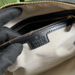 Gucci GG matelassé leather top handle bag black ‎702242