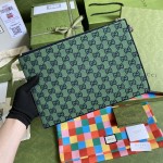 Gucci GG Multicolour pouch green 657581