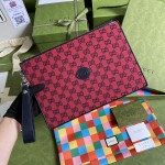 Gucci GG Multicolour pouch red 657581