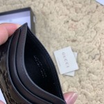 Gucci Signature leather card case Black