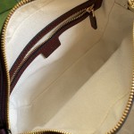 Gucci Horsebit 1955 small bag ‎burgundy GG canvas 