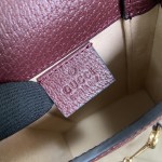 Gucci Horsebit 1955 mini bag ‎burgundy GG canvas ‎625615