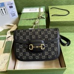 Gucci Horsebit 1955 shoulder bag ‎602204 Black