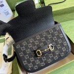 Gucci Horsebit 1955 shoulder bag ‎602204 Black