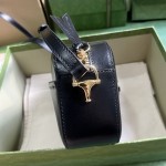 Gucci Horsebit 1955 Small Shoulder Bag Black Leather ‎760196