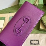 Gucci Horsebit 1955 wallet with chain ‎621892 Purple