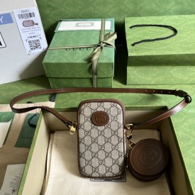 Gucci Mini bag with Interlocking G‎ 700959 Brown