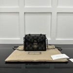 Gucci Ophidia GG mini shoulder bag Black GG denim ‎696180