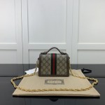 Gucci Ophidia GG mini shoulder bag Brown GG Supreme canvas ‎696180