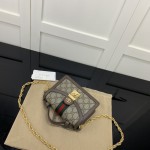 Gucci Ophidia GG mini shoulder bag Brown GG Supreme canvas ‎696180