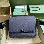 Gucci Ophidia Medium Messenger Bag Blue ‎761741