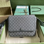 Gucci Ophidia Medium Messenger Bag Grey ‎761741