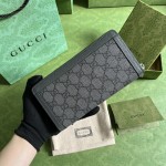 Gucci Ophidia Zip Around Wallet 706844 Grey