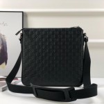 Gucci Signature messenger black bag ‎406410