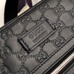 Gucci Signature messenger black bag ‎406410