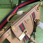 Gucci Small top handle bag with Double G ‎715772 Brown