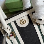 Gucci Small top handle bag with Double G ‎715772 White w/ Canvas