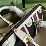 Gucci Small top handle bag with Double G ‎715772 White w/ Canvas