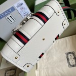 Gucci Small top handle bag with Double G ‎715772 White