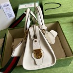 Gucci Small top handle bag with Double G ‎715772 White