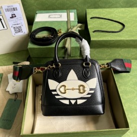 adidas x Gucci Horsebit 1955 mini bag ‎677212 Black