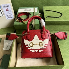 adidas x Gucci Horsebit 1955 mini bag ‎677212 Red