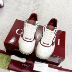 Gucci Men's Gucci Re-Web sneaker White / Rosso Ancora