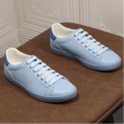 Gucci Ace sneaker with Interlocking G ‎599147 Light Blue