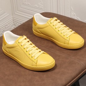 Gucci Ace sneaker with Interlocking G ‎599147 Yellow