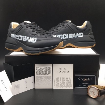 Gucci Rhyton Gucci Band Sneaker Black